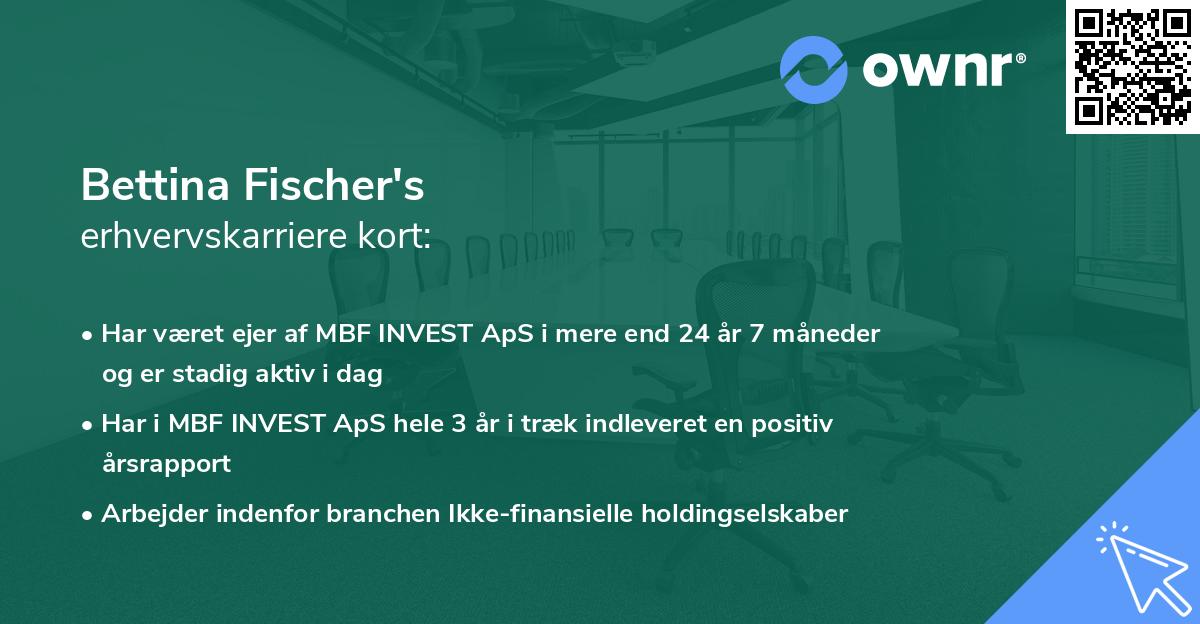 Bettina Fischer's erhvervskarriere kort