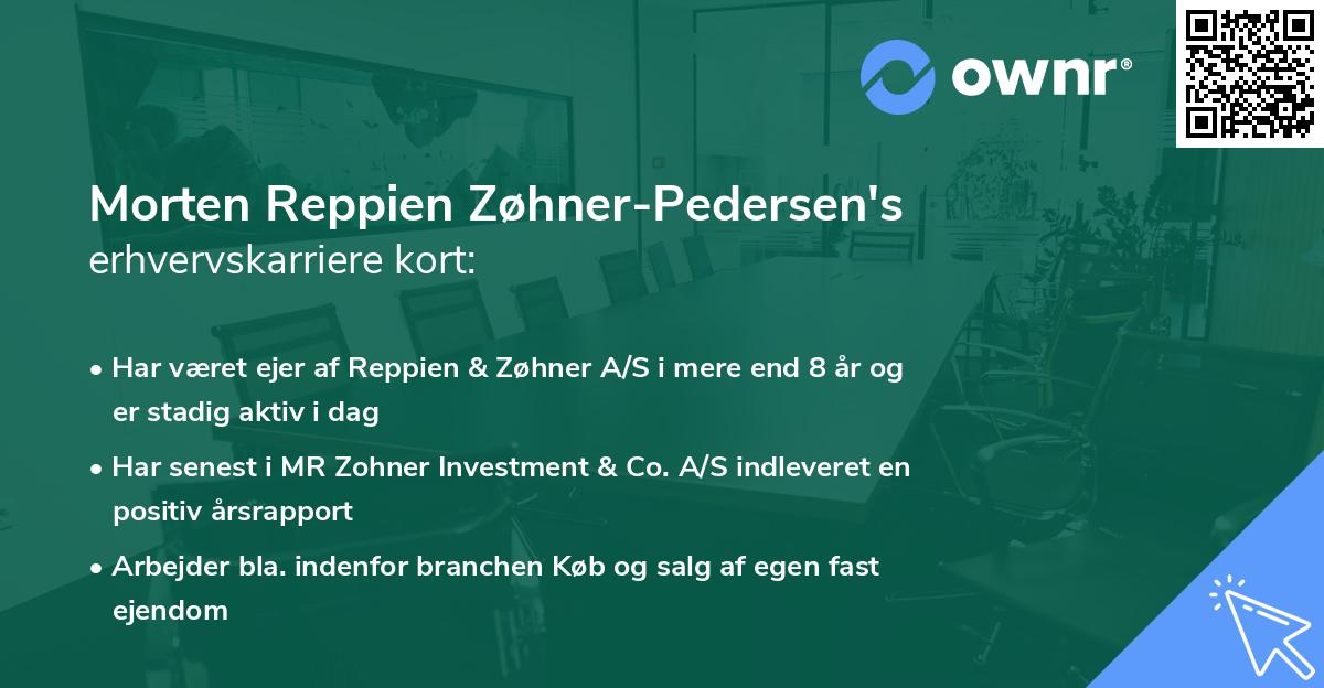 Morten Reppien Zøhner-Pedersen's erhvervskarriere kort
