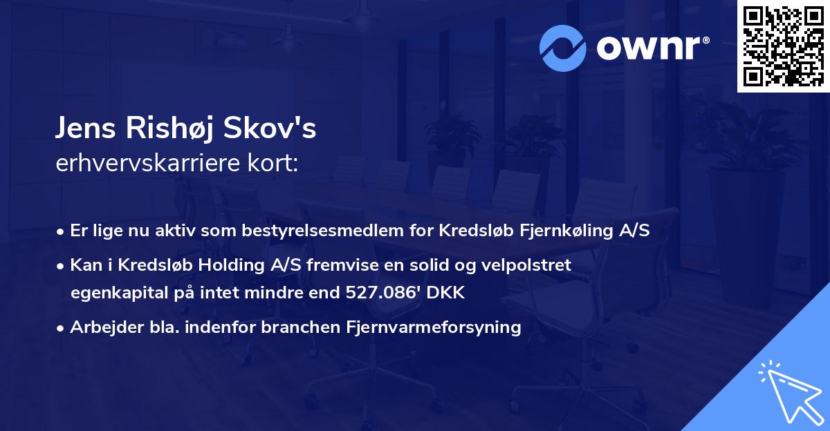 Jens Rishøj Skov's erhvervskarriere kort