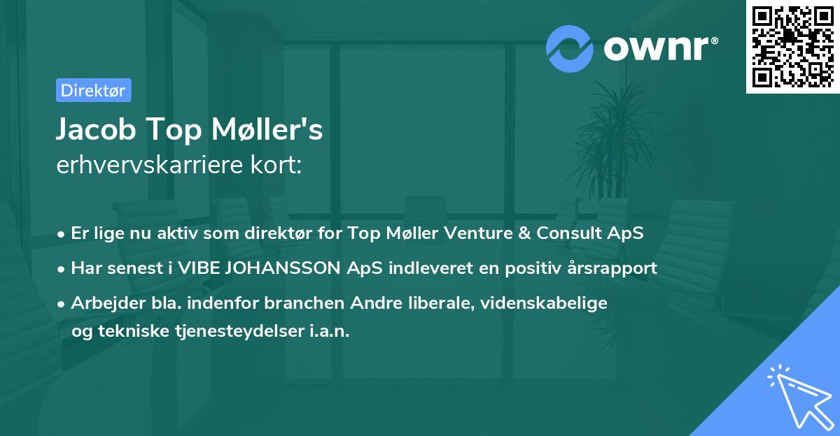 Jacob Top Møller's erhvervskarriere kort