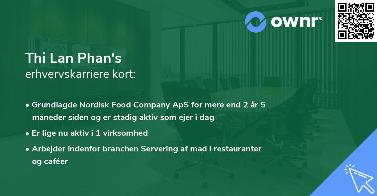 Thi Lan Phan's erhvervskarriere kort