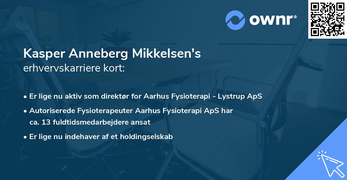 Kasper Anneberg Mikkelsen's erhvervskarriere kort
