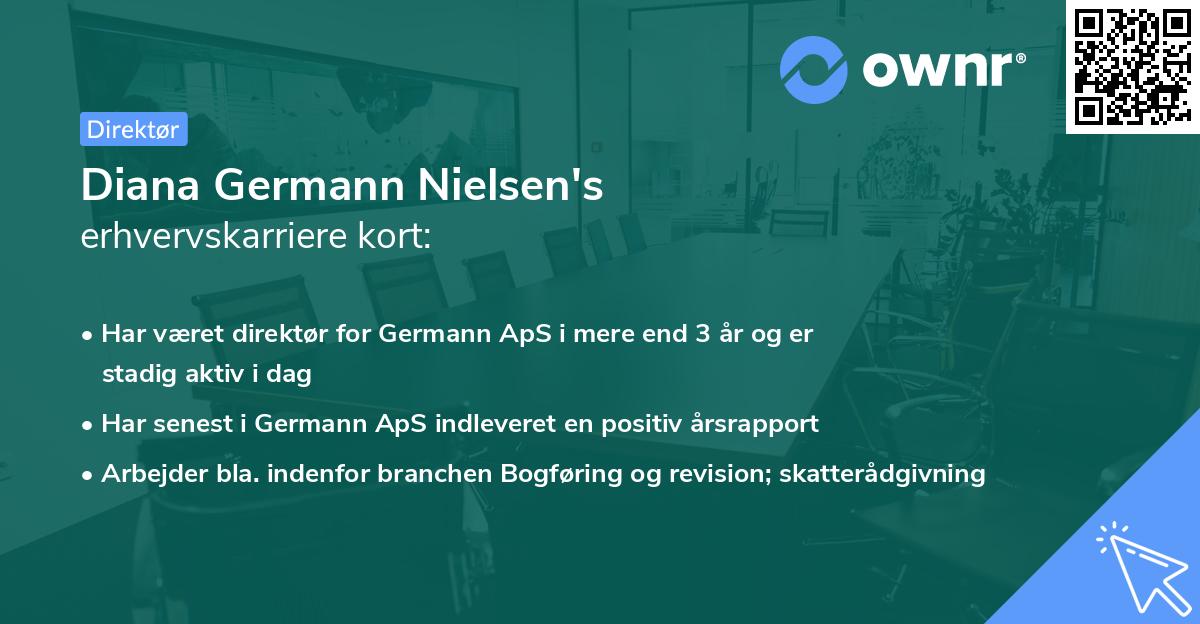 Diana Germann Nielsen's erhvervskarriere kort