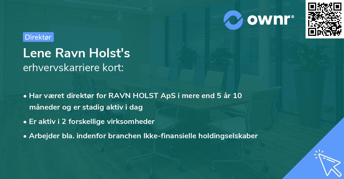 Lene Ravn Holst's erhvervskarriere kort