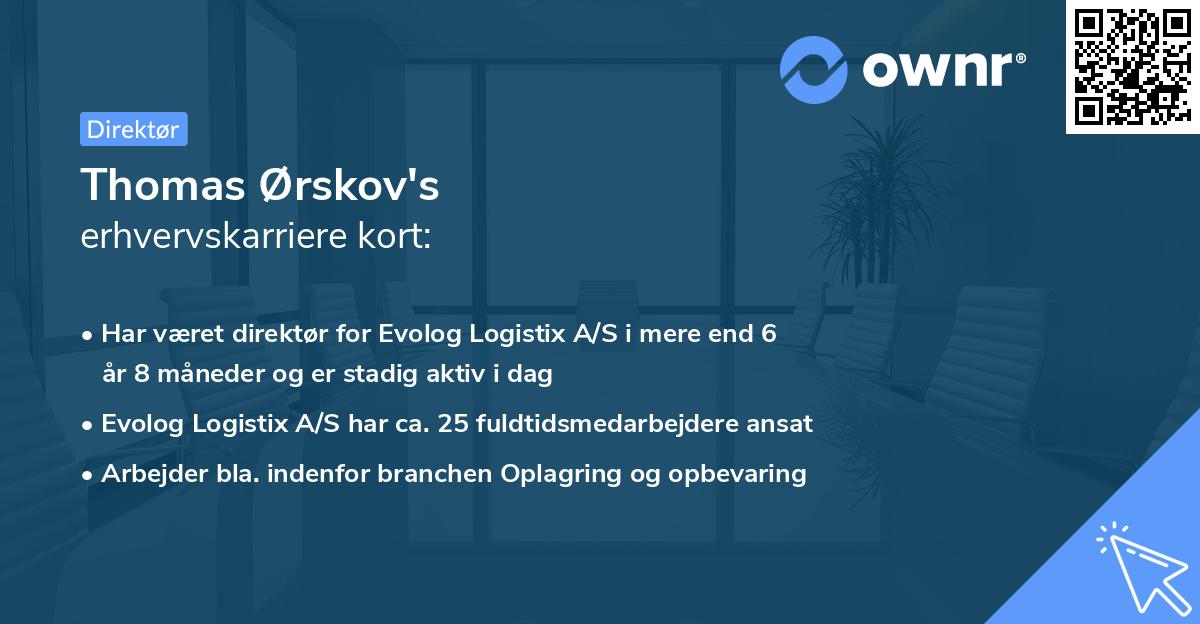 Thomas Ørskov's erhvervskarriere kort