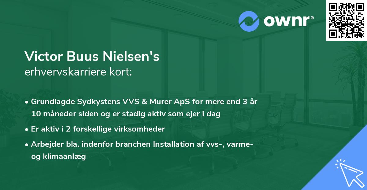 Victor Buus Nielsen's erhvervskarriere kort