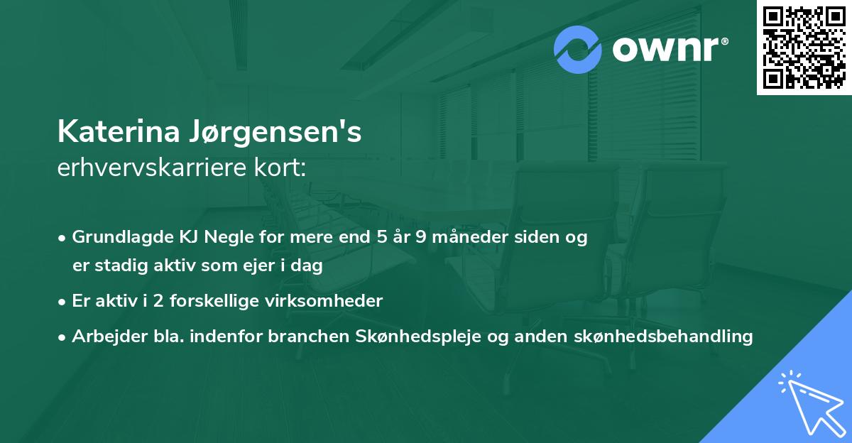 Katerina Jørgensen's erhvervskarriere kort