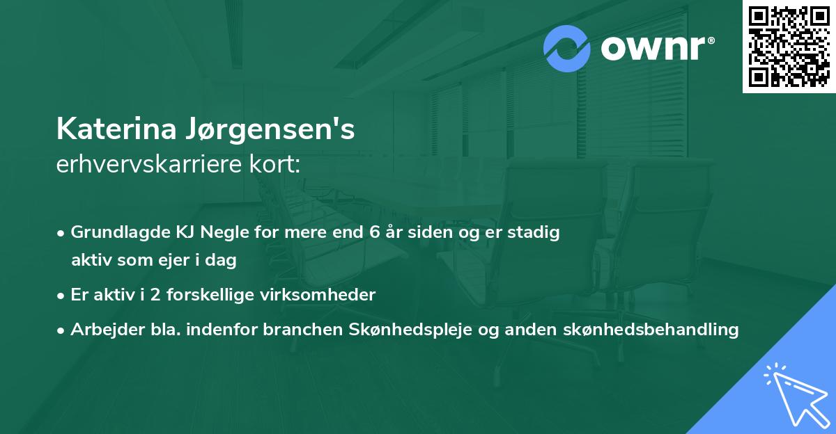 Katerina Jørgensen's erhvervskarriere kort