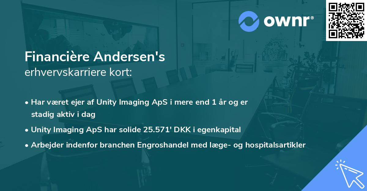 Financière Andersen's erhvervskarriere kort