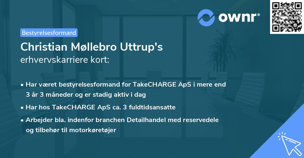 Christian Møllebro Uttrup's erhvervskarriere kort