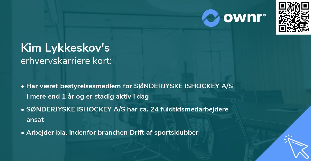 Kim Lykkeskov's erhvervskarriere kort