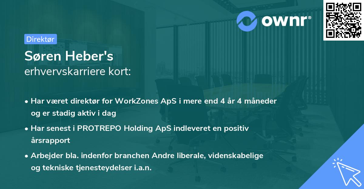 Søren Heber's erhvervskarriere kort