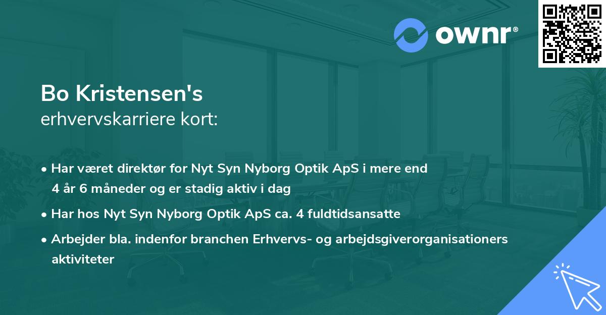 Bo Kristensen's erhvervskarriere kort