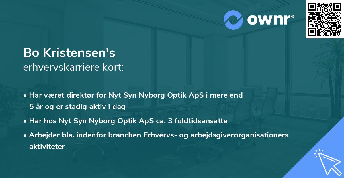 Bo Kristensen's erhvervskarriere kort