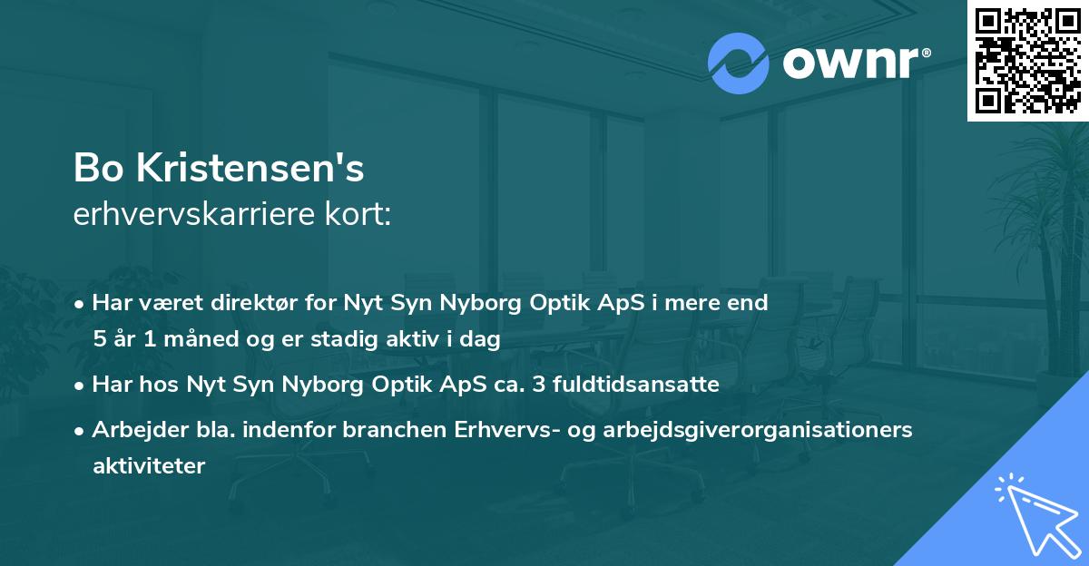 Bo Kristensen's erhvervskarriere kort