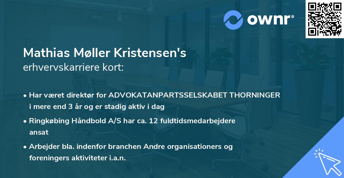 Mathias Møller Kristensen's erhvervskarriere kort