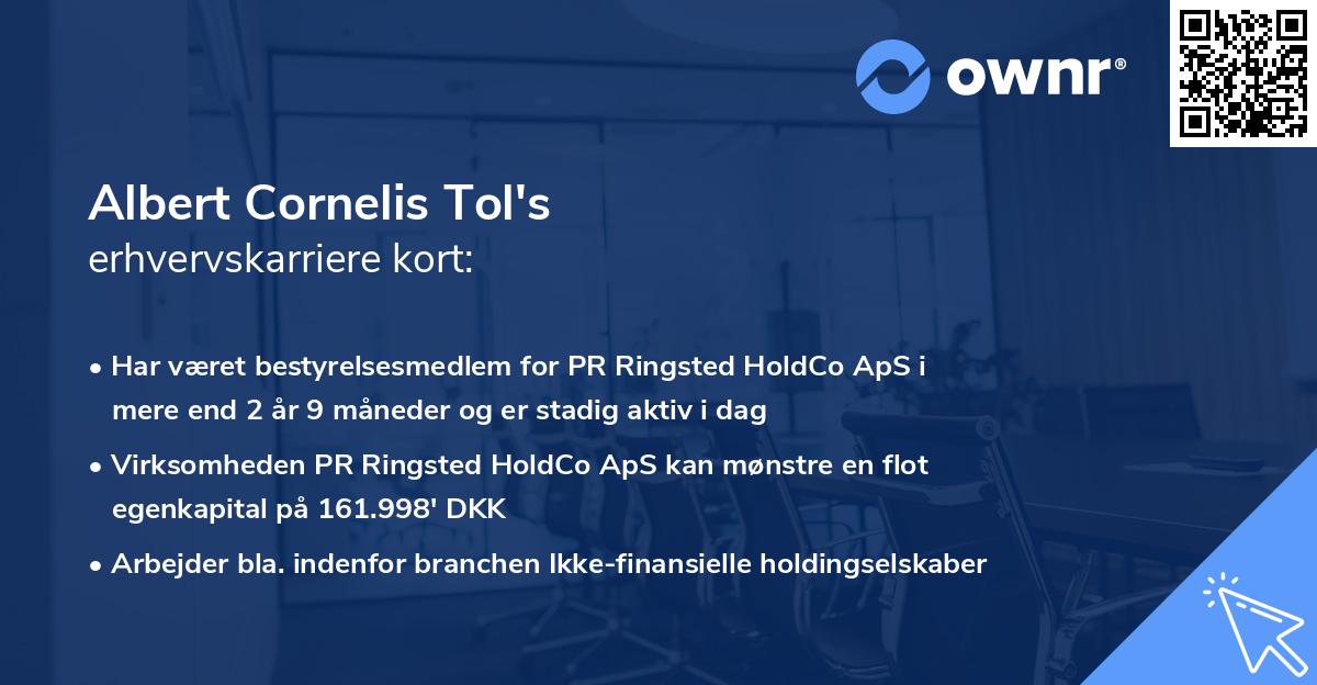 Albert Cornelis Tol's erhvervskarriere kort