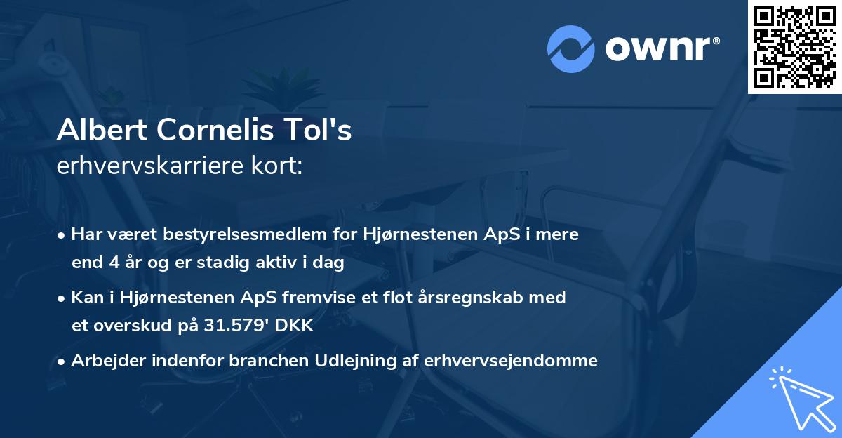 Albert Cornelis Tol's erhvervskarriere kort