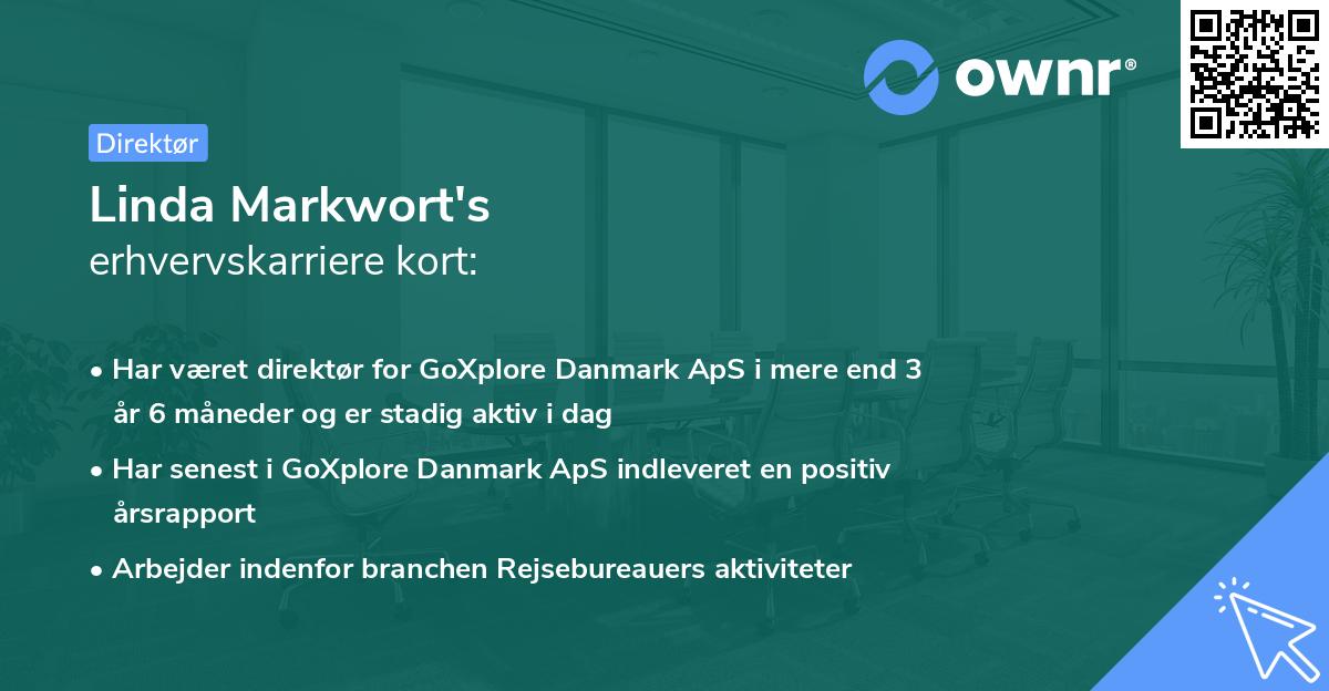Linda Markwort's erhvervskarriere kort