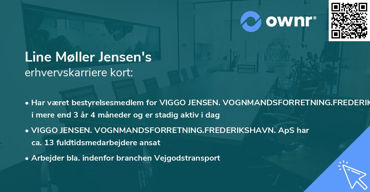 Line Møller Jensen's erhvervskarriere kort