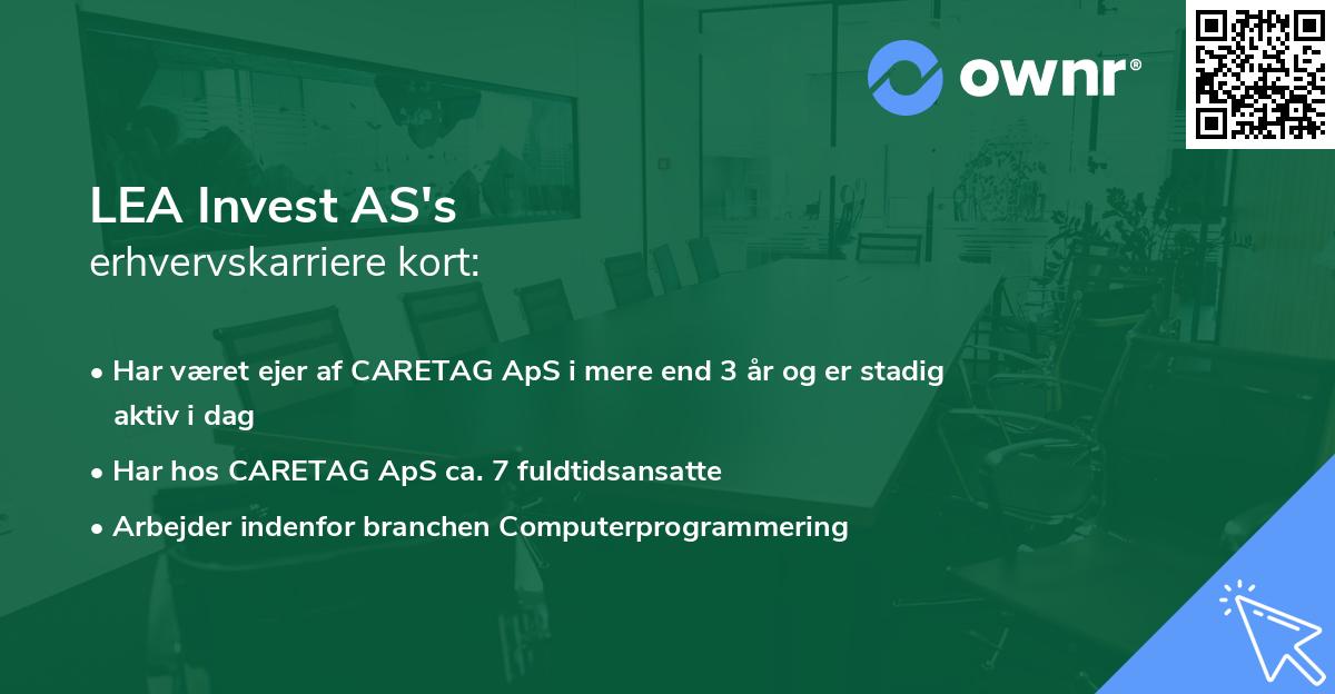 LEA Invest AS's erhvervskarriere kort