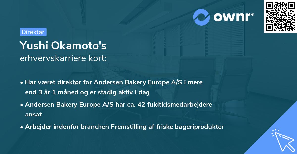 Yushi Okamoto's erhvervskarriere kort
