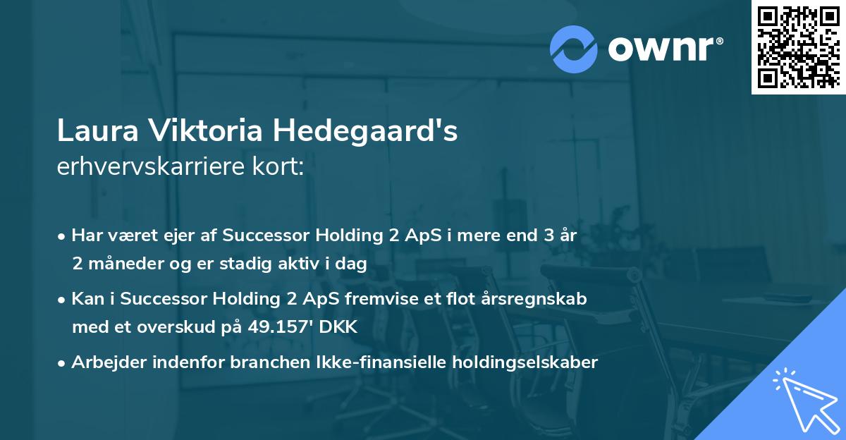 Laura Viktoria Hedegaard's erhvervskarriere kort
