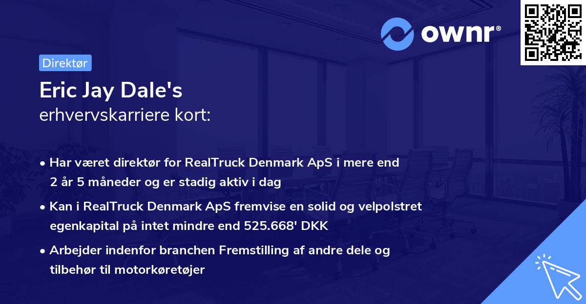 Eric Jay Dale's erhvervskarriere kort