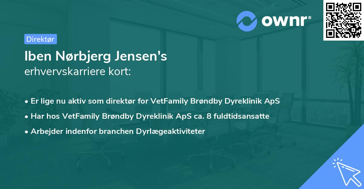 Iben Nørbjerg Jensen's erhvervskarriere kort