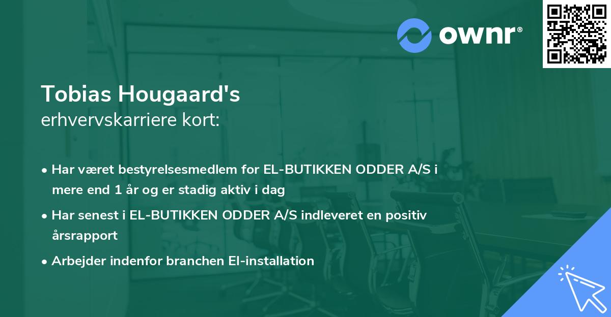 Tobias Hougaard's erhvervskarriere kort