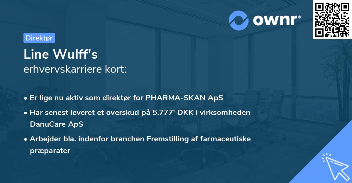 Line Wulff's erhvervskarriere kort