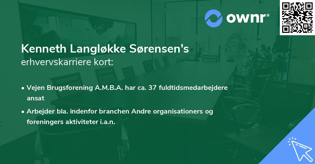 Kenneth Langløkke Sørensen's erhvervskarriere kort