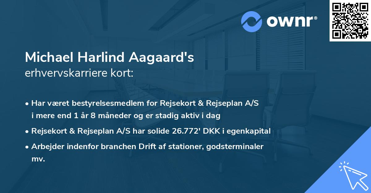 Michael Harlind Aagaard's erhvervskarriere kort
