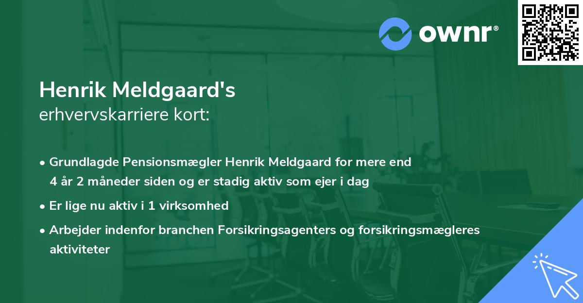 Henrik Meldgaard's erhvervskarriere kort
