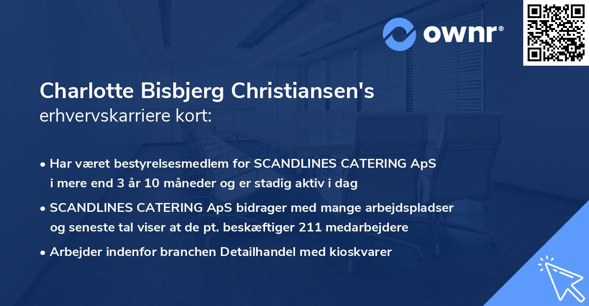 Charlotte Bisbjerg Christiansen's erhvervskarriere kort