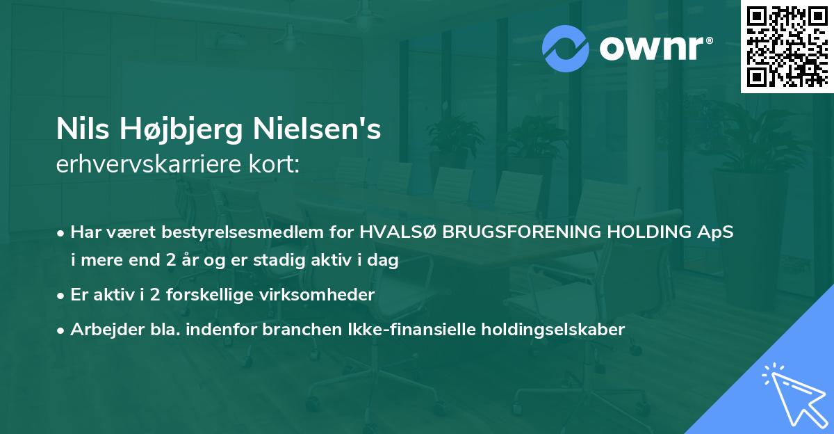 Nils Højbjerg Nielsen's erhvervskarriere kort