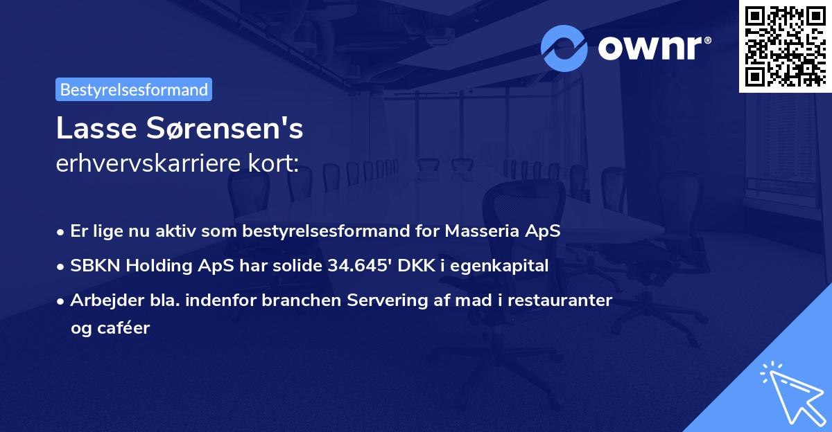 Lasse Sørensen's erhvervskarriere kort
