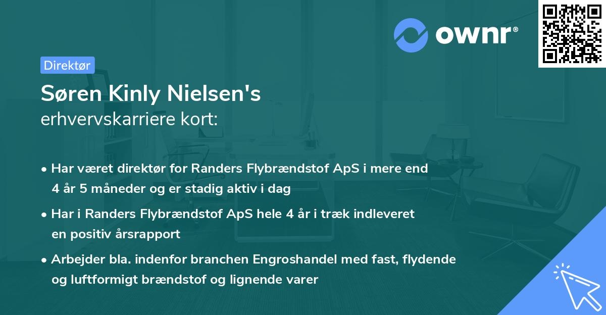 Søren Kinly Nielsen's erhvervskarriere kort