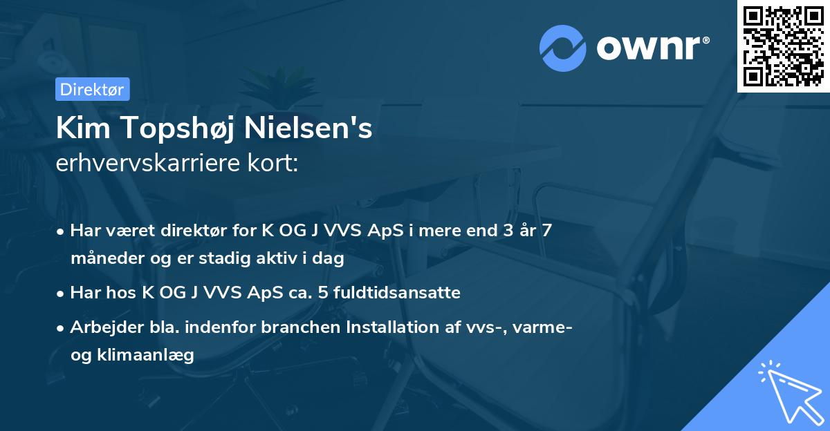 Kim Topshøj Nielsen's erhvervskarriere kort