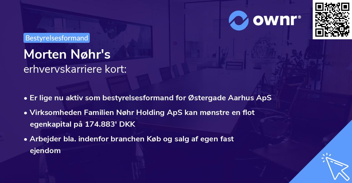 Morten Nøhr's erhvervskarriere kort