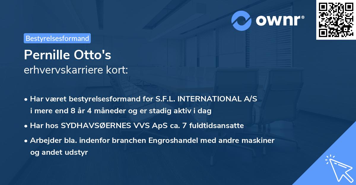 Pernille Otto's erhvervskarriere kort