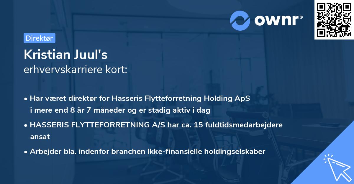 Kristian Juul's erhvervskarriere kort