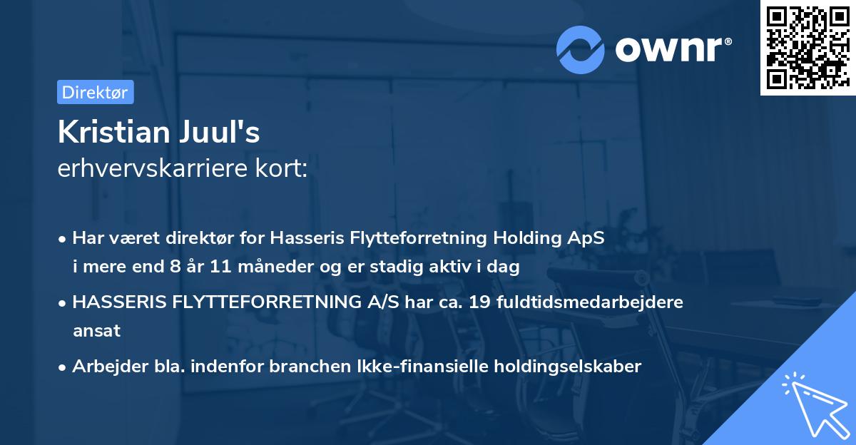 Kristian Juul's erhvervskarriere kort