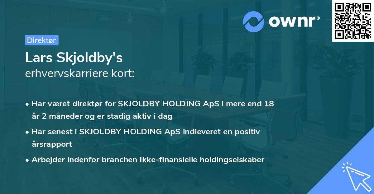 Lars Skjoldby's erhvervskarriere kort