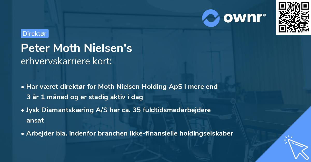 Peter Moth Nielsen's erhvervskarriere kort