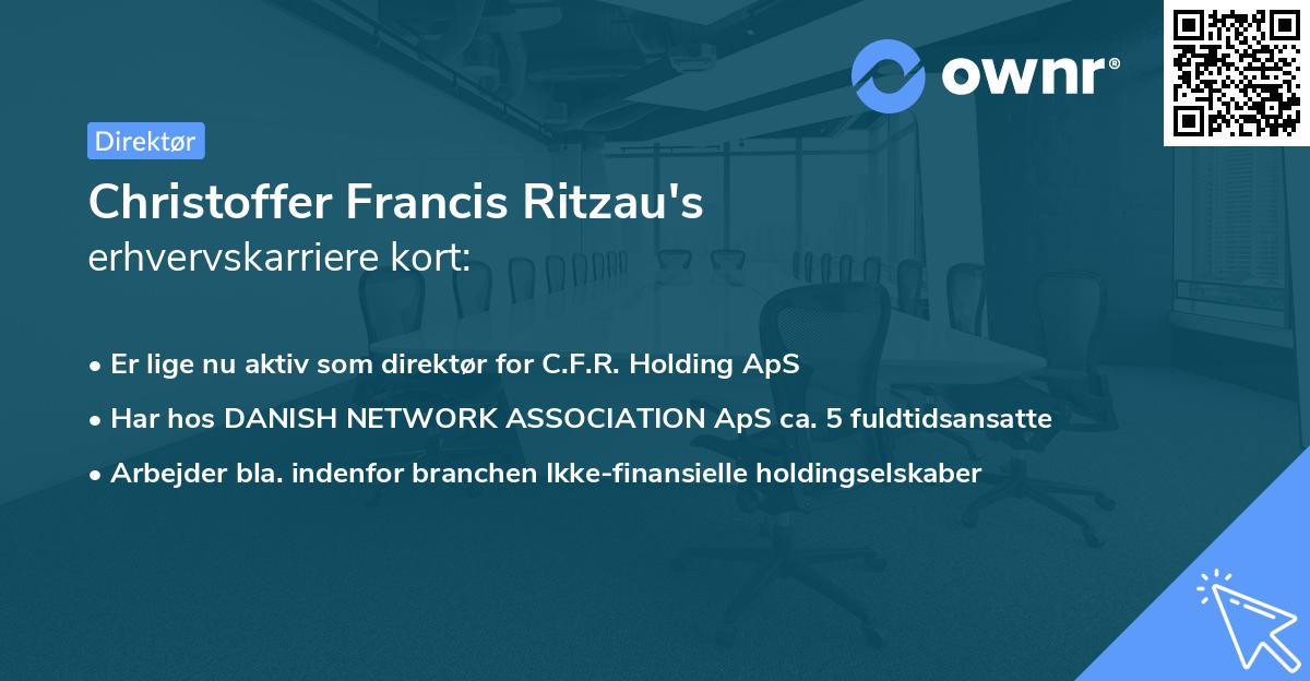 Christoffer Francis Ritzau's erhvervskarriere kort