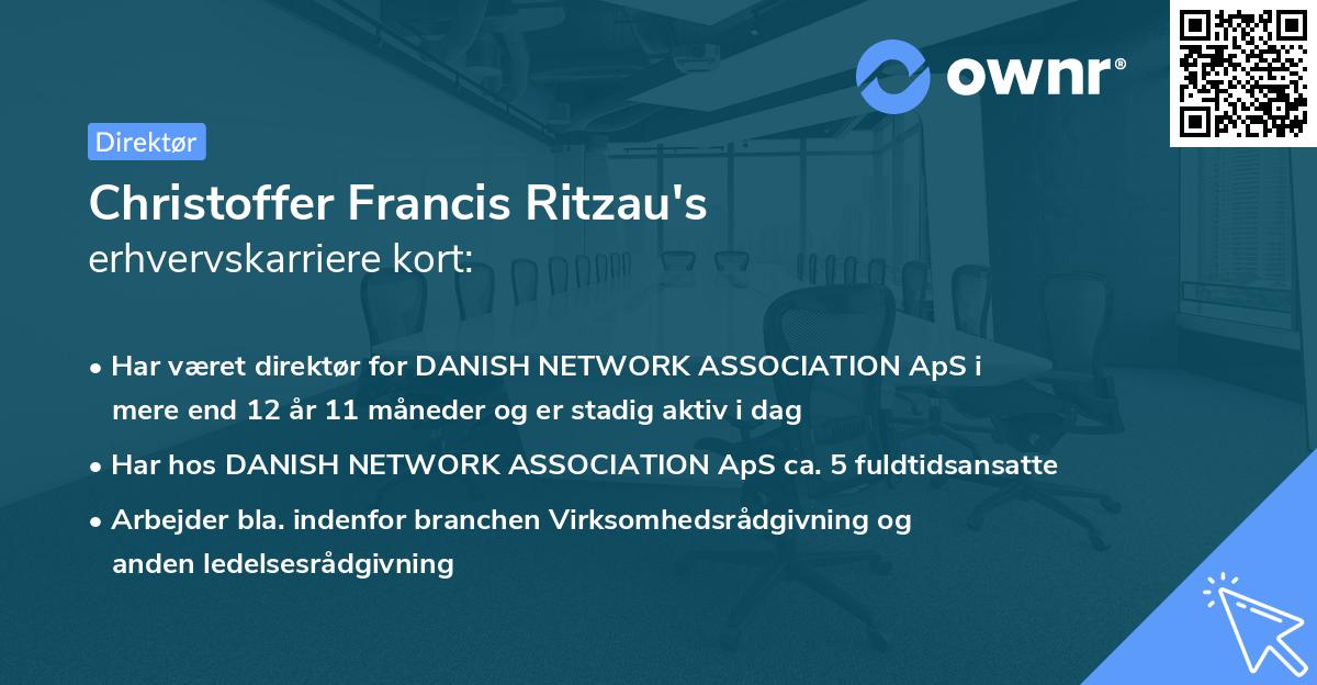 Christoffer Francis Ritzau's erhvervskarriere kort