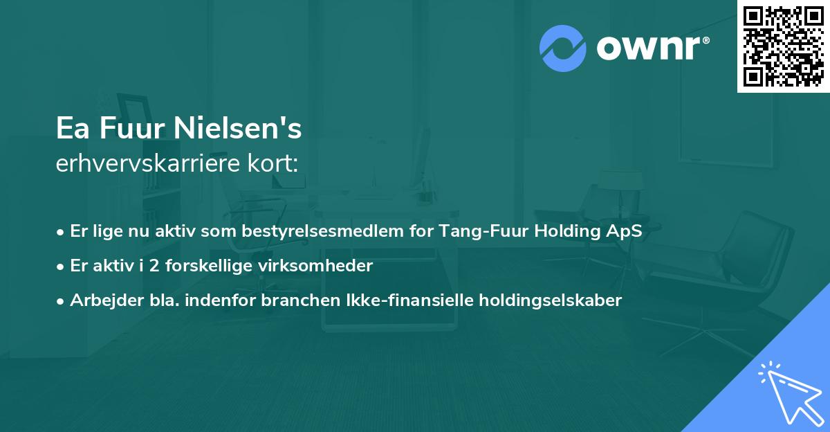 Ea Fuur Nielsen's erhvervskarriere kort