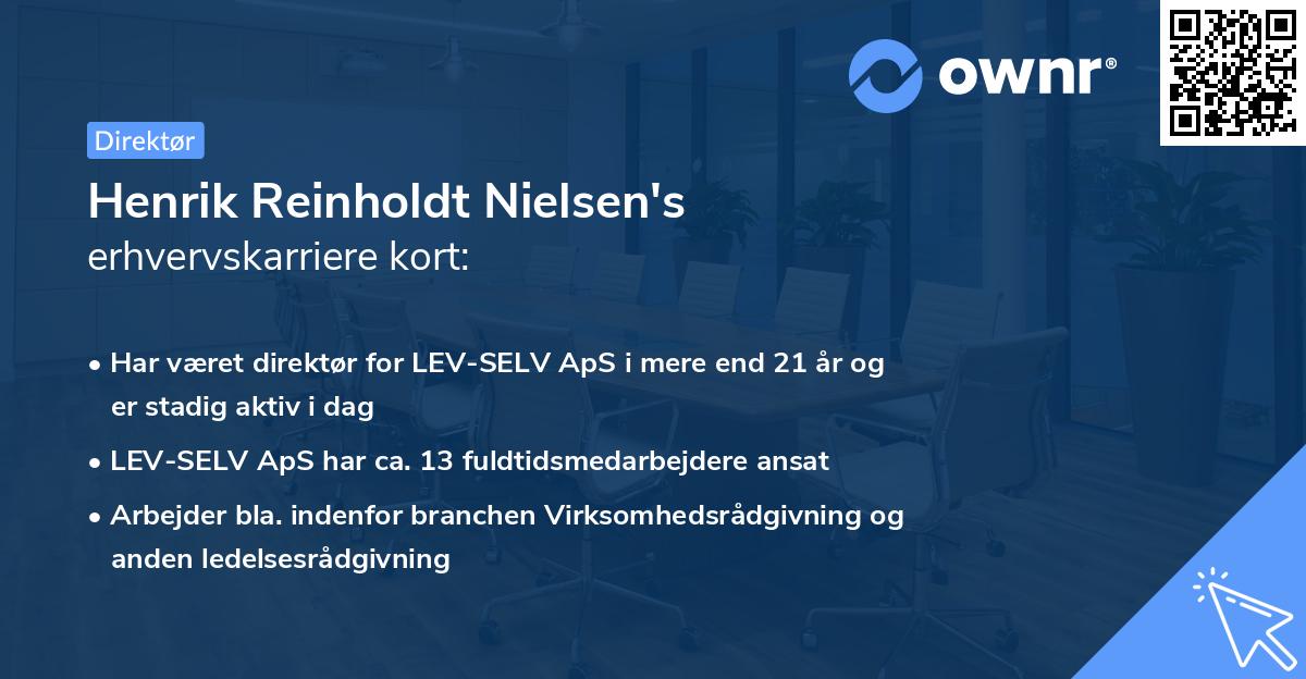Henrik Reinholdt Nielsen's erhvervskarriere kort