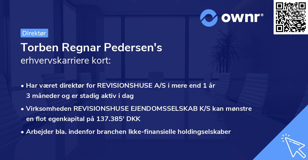 Torben Regnar Pedersen's erhvervskarriere kort